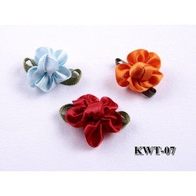 Kwiatki satynowe KWT-07 czerwony (50 szt.)