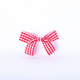 Aplikacja kokardka 4,5 cm czerwona 2 (20 szt.)