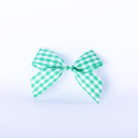 Aplikacja kokardka 4,5 cm zielona (20 szt.)