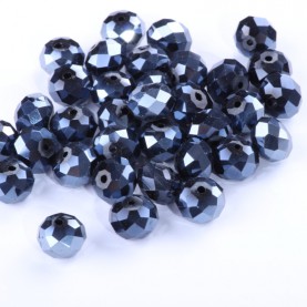 Oponki fasetowane ze szkła 12mm granatowe 100g