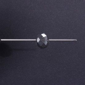 Oponki fasetowane ze szkła 10mm srebrne 70g