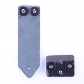Zapięcie Pat Knop Skórzane Jucht Czarny 155mm