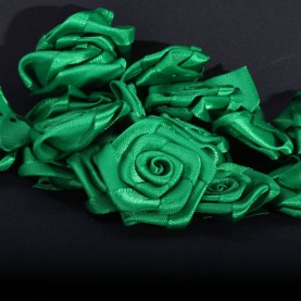 Aplikacja róża 3 cm zielony (50 szt.)