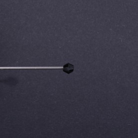 Koraliki bicone ze szkła 4mm czarne 8g