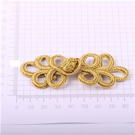 Szamerunek 8x3,5 cm kol. złoty (5 szt.)