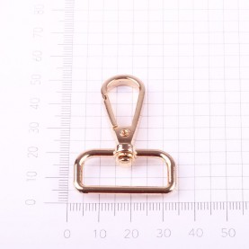 Karabińczyk metalowy KLT-011 25 mm złoto (5 szt.)