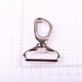 Karabińczyk metalowy 32 mm 39920 srebrny (2 szt.)