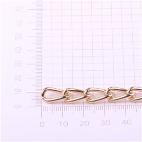 Łańcuch metalowy 8 mm x 5 m złoty (5 mb)