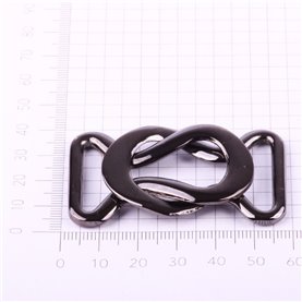 Klamra ozdobna KL-459 czarna 55x35 mm (1 szt.)