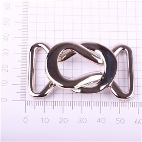 Klamra ozdobna KL-459 srebrna 55x35 mm (1 szt.)