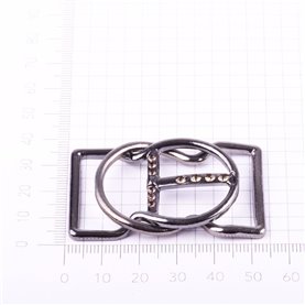 Klamra ozdobna  KL-457 50x32 mm czarna (1 szt.)