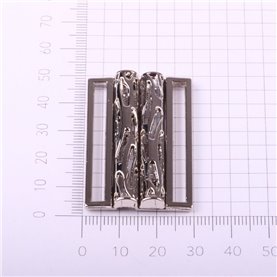 Klamra ozdobna KL-455 4 cm kol. srebrny (1 szt.)