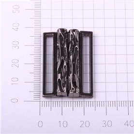 Klamra ozdobna KL-455 3 cm kol czarny (2 szt.)