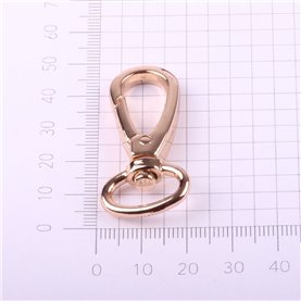 Karabińczyk metalowy 15 mm kol. złoty (5 szt.)