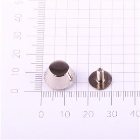 Nit skręcany 12,5 mm kol. srebrny (10 szt.)
