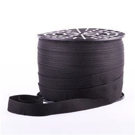 Taśma 25 mm CZARNA Jodełka T25C