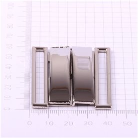 Klamra ozdobna KL-453 kol. srebrny 5 cm (1 szt.)