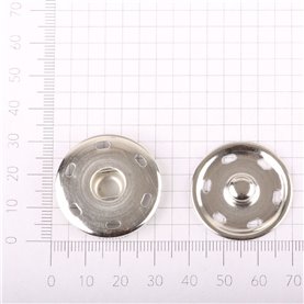 Zatrzaski metalowe 30 mm kol. nikiel (10 szt.)