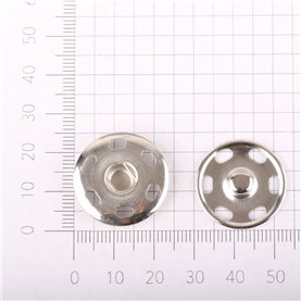 Zatrzaski metalowe 22 mm kol. nikiel