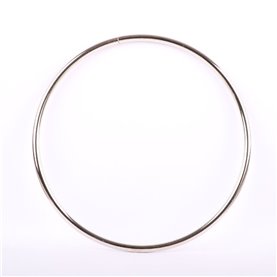 Metalowe obręcze kółka fi 13,5 cm kol. srebrny