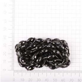 Ozdoby z koralikami kol. czarny 6,5x3,5 cm