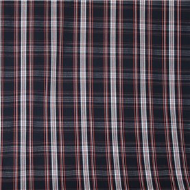 Tkanina kratka 602306 / 19729/22 kol. bordo/czarny