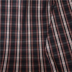 Tkanina kratka 602306 / 19729/22 kol. bordo/czarny