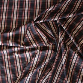 Tkanina kratka 602306 / 19729/22 kol. bordo/czarny