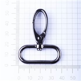 Karabińczyk 50x32 mm czarny (5 szt.)