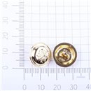 Guzik metalowy 24L złoty z herbem 15 mm
