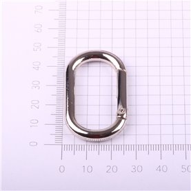 Karabińczyk owalny 34,5x16 mm srebrny (5 szt.)