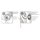 Zatrzaski metalowe 4 (12,4/11,5 mm) nikiel - 72 szt.