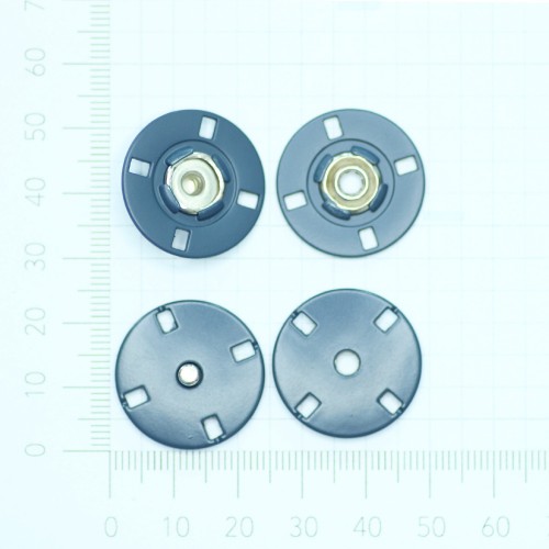 Zatrzaski metalowe 850-A 36 L granat