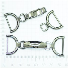 Klamra ozdobna KL-228 kol. srebrny