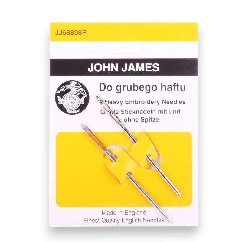 Karnet igieł John James do grubego haftu