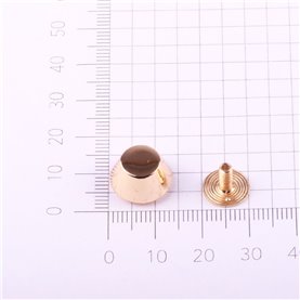 Nit skręcany 12,5 mm kol. złoty (10 szt.)