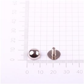 Nit skręcany kol. srebrny 10 mm (10 szt.)