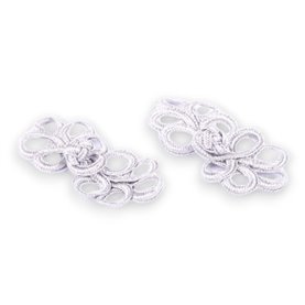 Szamerunek 8x3,5 cm kol. srebrny (5 szt.)