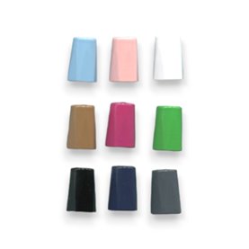 Końcówka metalowa klk-001 w.2 srebrny (10 szt.)