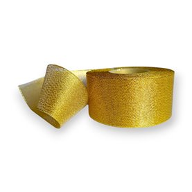 Taśma brokatowa wm-50mm  - 22,85 mb złota