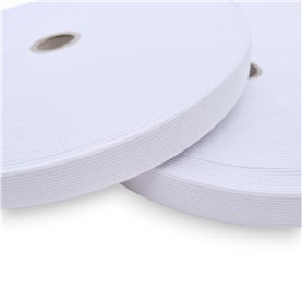 Guma tkana 25 mm biała (25m) GP025