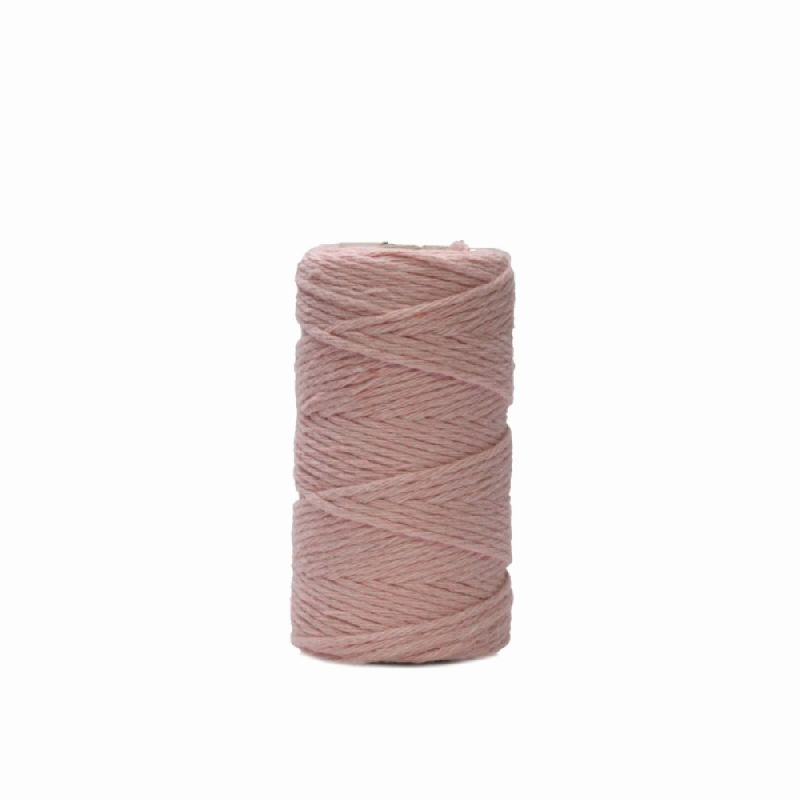 Sznurek bawełniany do makramy Babe Pink 2mm/60m