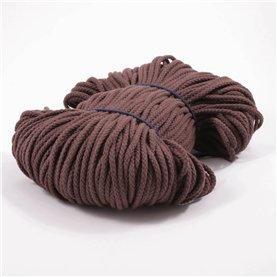 Sznurek bawełniany 4,5 mm brązowy- 100 mb