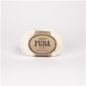 Włóczka Drops Puna Natural 01 off white