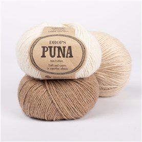 Włóczka Drops Puna Natural Mix 04 taupe
