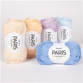 Włóczka Drops Paris Uni Colour 73 cornflower blue