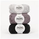 Włóczka Drops Paris Uni Colour 24 dark grey