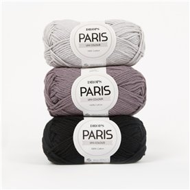 Włóczka Drops Paris Uni Colour 23 light grey