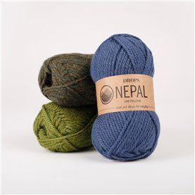 Włóczka Drops Nepal Mix 7238 olive