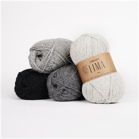Włóczka Drops Lima Mix 9015 grey